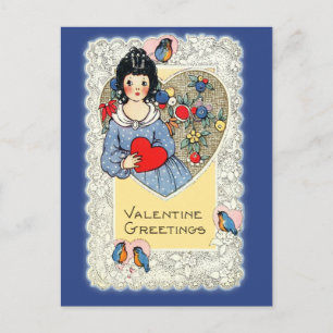 Valentijn Kaart met Bluebirds