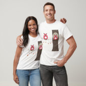 Valentijn kaart met koppels. t-shirt (Unisex)