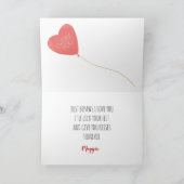 Valentijn Kaart van Corgi Dog met rode ballonnen (Binnen)