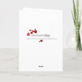 Valentijn Kaart van Dog Border Collie Red Balloons (Achterkant)