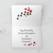 Valentijn-kaart van uw grote daan-hond-liefde feestdagen kaart (Binnen)