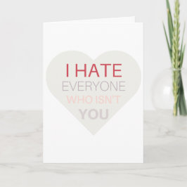 Valentijn kaart voor introverte mensen