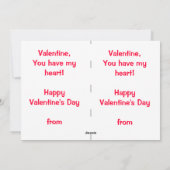 Valentijn Kaarten voor kinderen (Achterkant)