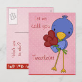 Valentijn Kaarten voor kinderen Feestdagenkaart (Voorkant / Achterkant)
