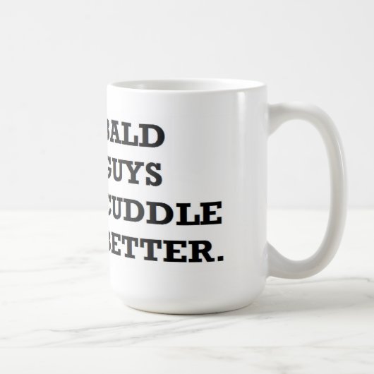 valentijn: kale jongens knuffelen beter koffiemok (Rechts)