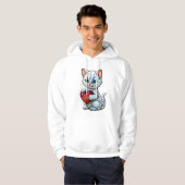 Valentijn Kat Hoodie (Voorkant volledig)