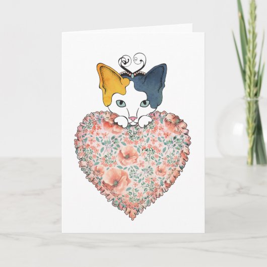 Valentijn Kat Kaart (Voorkant)