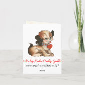 Valentijn Kat Kaart voor kinderen (Achterkant)