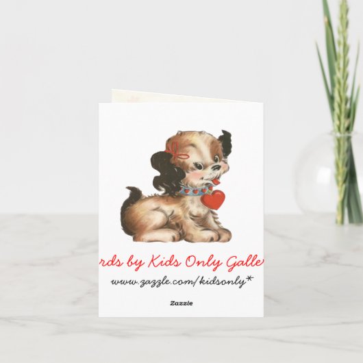 Valentijn Kat Kaart voor kinderen (Achterkant)