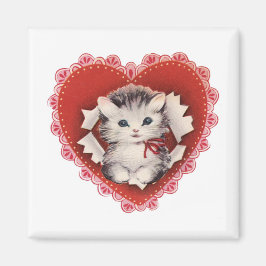 Valentijn Kat Magnet