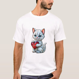 Valentijn Kat T-shirt
