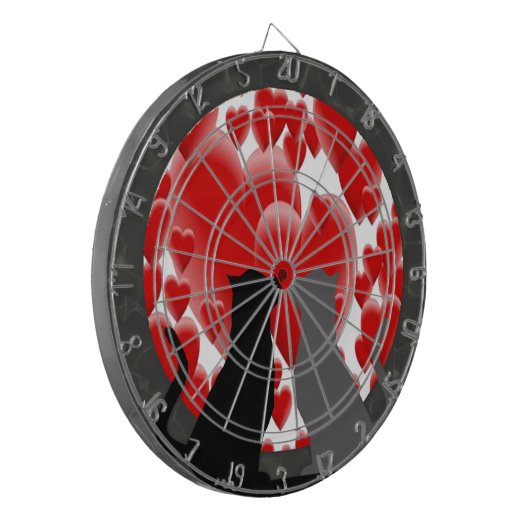 Valentijn Katten Dartbord (Voorkant Links)