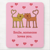 Valentijn katten in liefde Muismat (Voorkant)