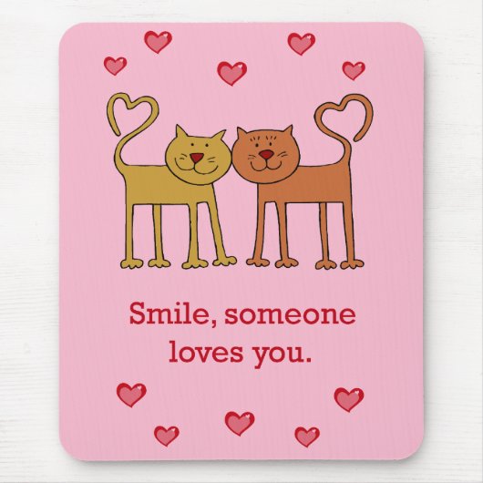 Valentijn katten in liefde Muismat (Voorkant)