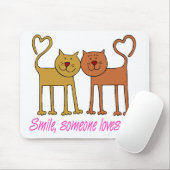 Valentijn katten in liefde Muismat (Met muis)