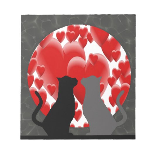 Valentijn Katten Notitieblok (Voorkant)