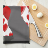 Valentijn Katten Theedoek (Quarter Fold)