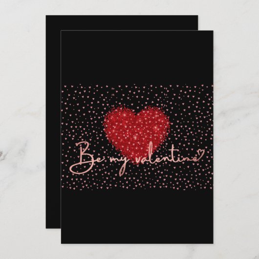 Valentijn Keepsake Box Kaart (Voorkant / Achterkant)