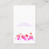 Valentijn Ketting Display Kaart · Blume des Lebens Visitekaartje (Achterkant)