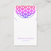 Valentijn Ketting Display Kaart · Blume des Lebens Visitekaartje (Voorkant)