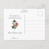 Valentijn  kind en vergeet-me-Nots Briefkaart (Achterkant)