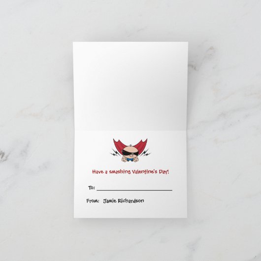 Valentijn Kinder Super Buddies Kaart (Binnen)