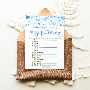 Valentijn Kinderboek Emoji Pictionary Game Kaart