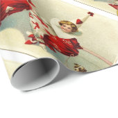 VALENTIJN KINDERCLOWNEN MET RODE RUBY GEMSTONES CADEAUPAPIER (Rol Hoek)