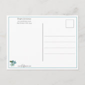  Valentijn Kinderen & Blauw vergeet-me-Nots Briefkaart (Achterkant)