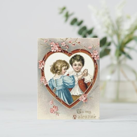 Valentijn Kinderen Feestdagenkaart (Staand voorkant)