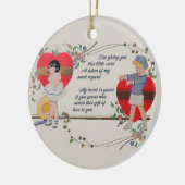  Valentijn Kinderen Schattige Kleurrijke Art Deco Keramisch Ornament (Links)