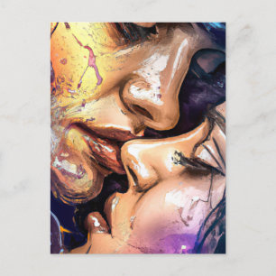 Valentijn Kiss Briefkaart