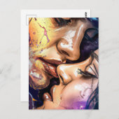 Valentijn Kiss Briefkaart (Voorkant / Achterkant)