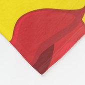 Valentijn kiss Emoji blanket Fleece Deken (Hoek)