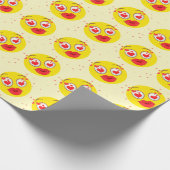Valentijn kiss Emoji Cadeaupapier (Hoek)