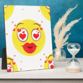 Valentijn kiss Emoji Fotoplaat (Zijkant)