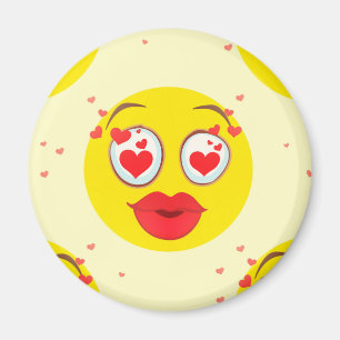 Valentijn kiss Emoji Magneet
