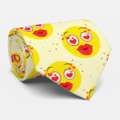 Valentijn kiss Emoji Stropdas (Opgerold)