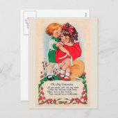  Valentijn Kiss Feestdagenkaart (Voorkant / Achterkant)