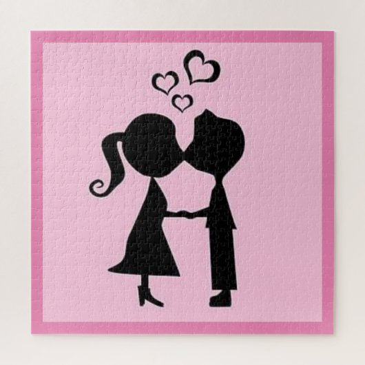 VALENTIJN KISS JIGSAW PUZZLE LEGPUZZEL (Verticaal)