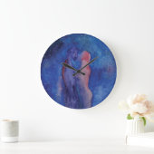 Valentijn Kiss-paar art Round (Large) Wall Clock Grote Klok (Huis)