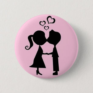 VALENTIJN KISS RONDE BUTTON 5,7 CM