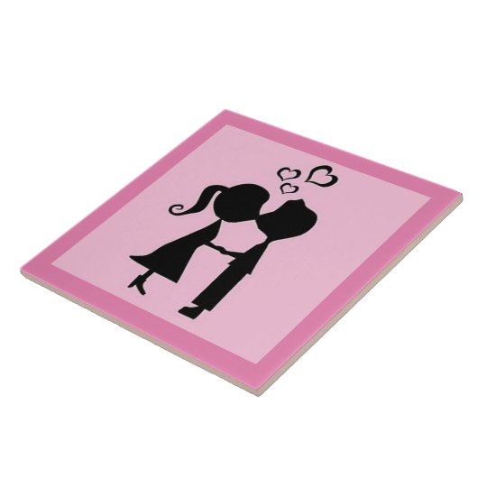 VALENTIJN KISS TEGELTJE (Zijkant)