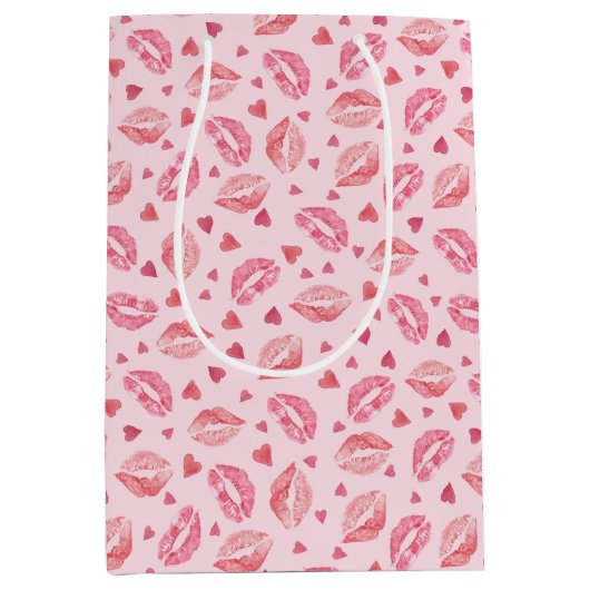 Valentijn Kisses Medium Cadeauzakje (Voorkant)