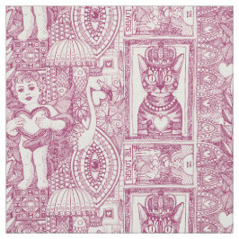  valentijn kitsch cherry roze stof