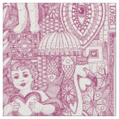 valentijn kitsch cherry roze stof (Close Up)