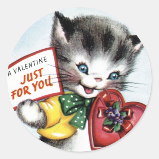  Valentijn Kitten Stickers (Voorkant)