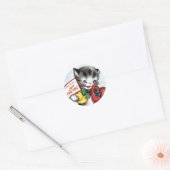  Valentijn Kitten Stickers (Envelop)