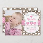 Valentijn Kleine Schatje Tweede verjaardag Kaart (Voorkant / Achterkant)