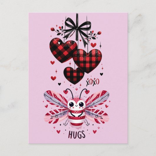 VALENTIJN KNUFFEL BUG KNUFFELS BRIEFKAART (Voorkant)